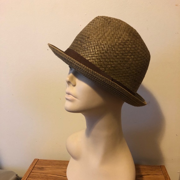 H&M brown straw summer fedora - Picture 1 of 2